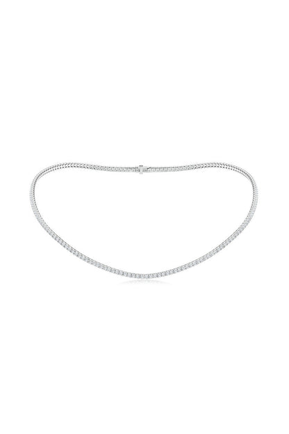 Buy Shangri-La 14K Gold and Diamond Prong Set Tennis Necklace in 14K White Gold Online 14K White Gold