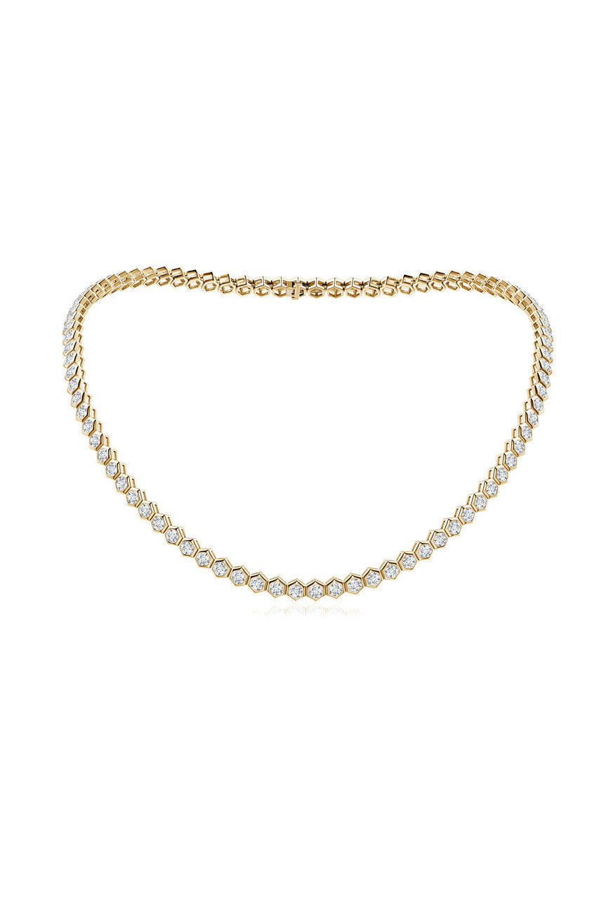 Buy Indochine Diamond Tennis Necklace in 14K Yellow Gold Online 14K Yellow Gold