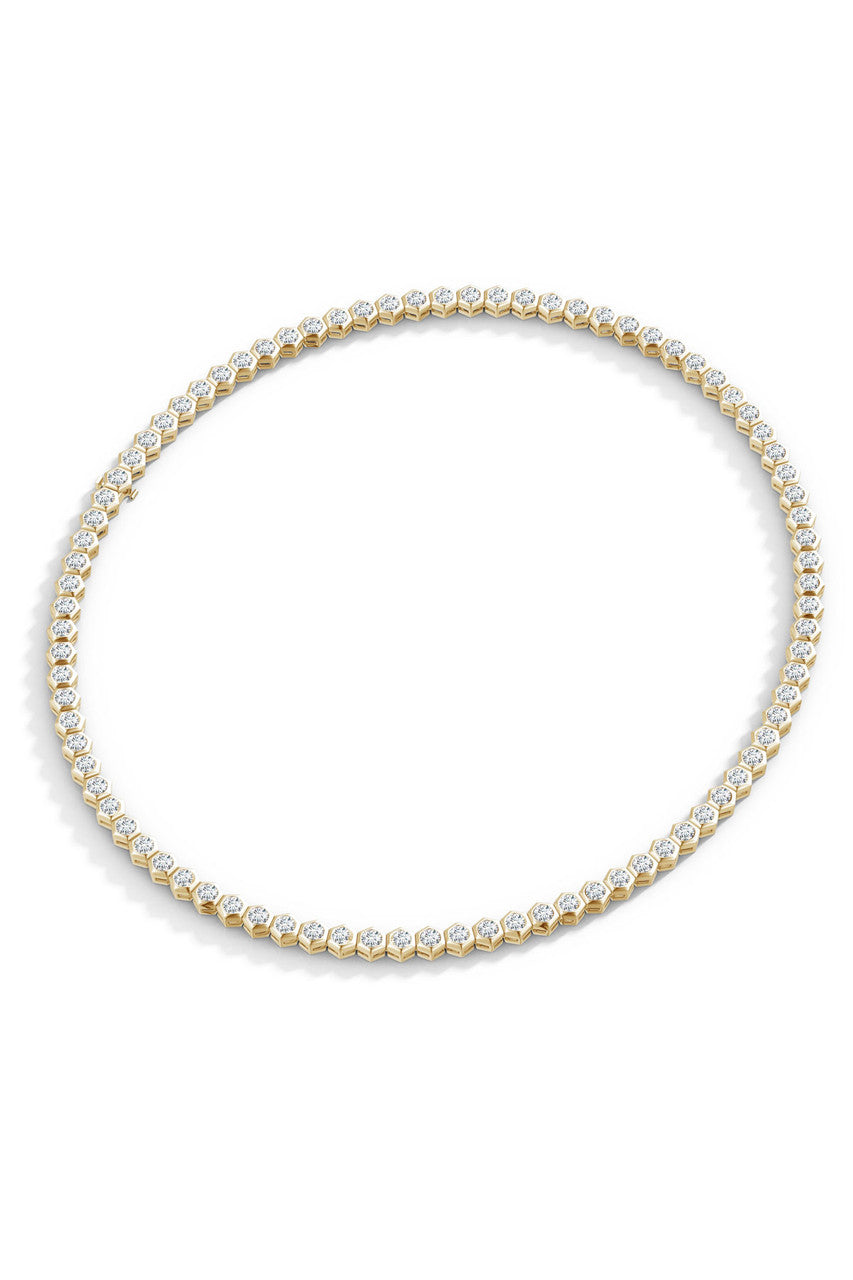 Buy Indochine Diamond Tennis Necklace in 14K Yellow Gold Online 14K Yellow Gold
