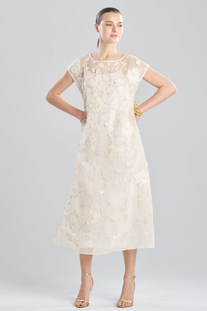 Couture Piña Embellished Dress Natural