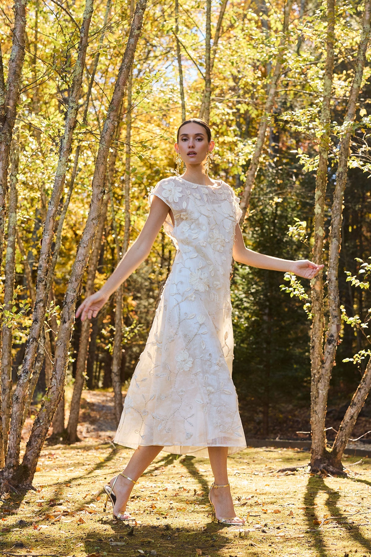 Couture Piña Embellished Dress Natural