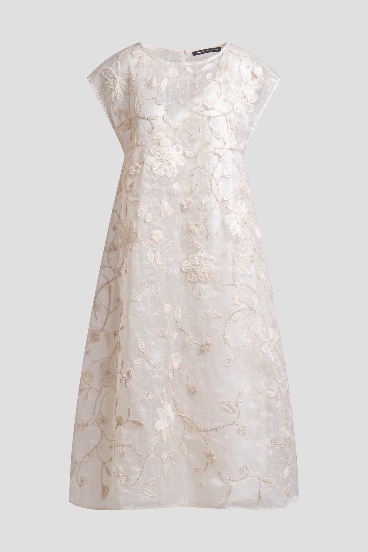 Couture Piña Embellished Dress Natural