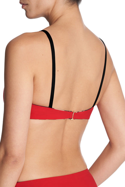 Buy Riviera Reversible Bikini Top in Camel Zebra/Poinsettia Online Camel Zebra/Poinsettia