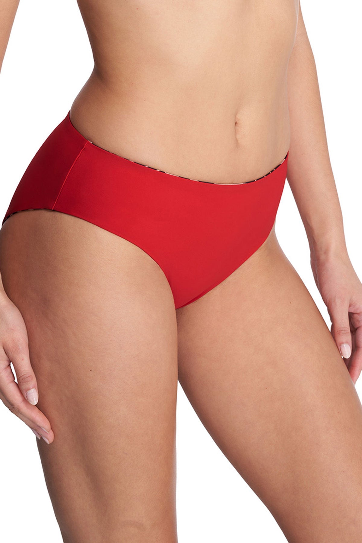 Buy Riviera Reversible Bikini Bottom in Camel Zebra/Poinsettia Online Camel Zebra/Poinsettia