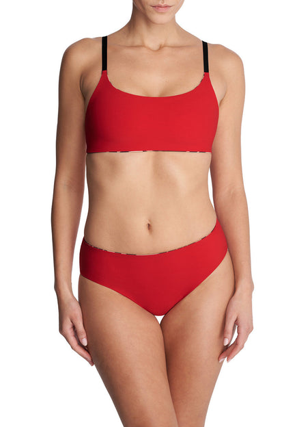 Buy Riviera Reversible Bikini Bottom in Camel Zebra/Poinsettia Online Camel Zebra/Poinsettia