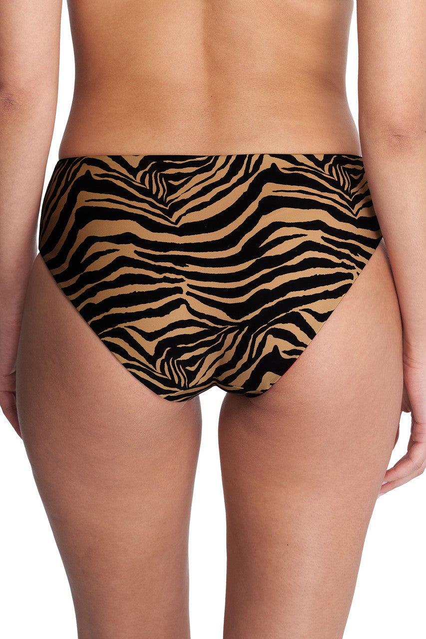Buy Riviera Reversible Bikini Bottom in Camel Zebra/Poinsettia Online Camel Zebra/Poinsettia