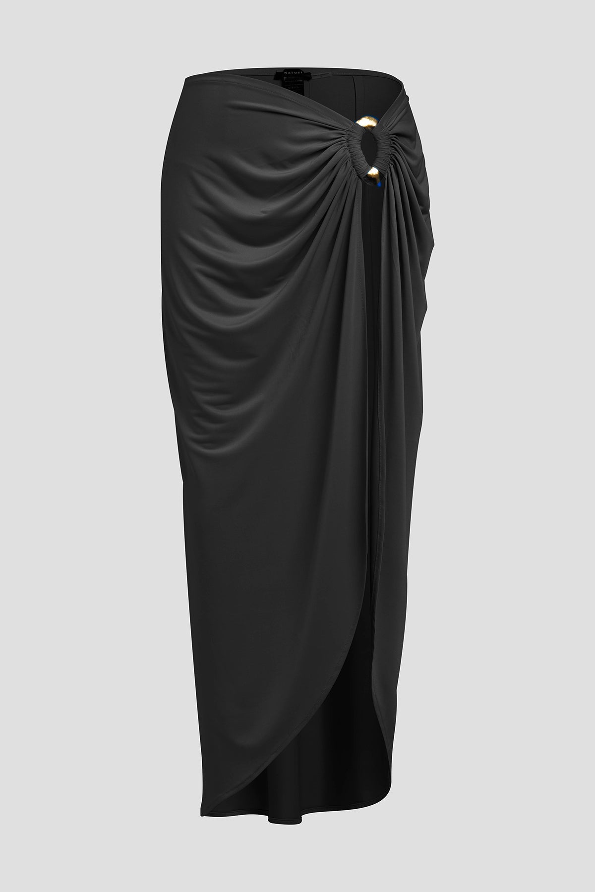 Buy Solid Jersey Pareo online Black