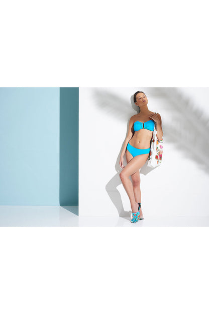 Buy Cheeky Bikini Bottom in Aqua Blue Online Aqua Blue