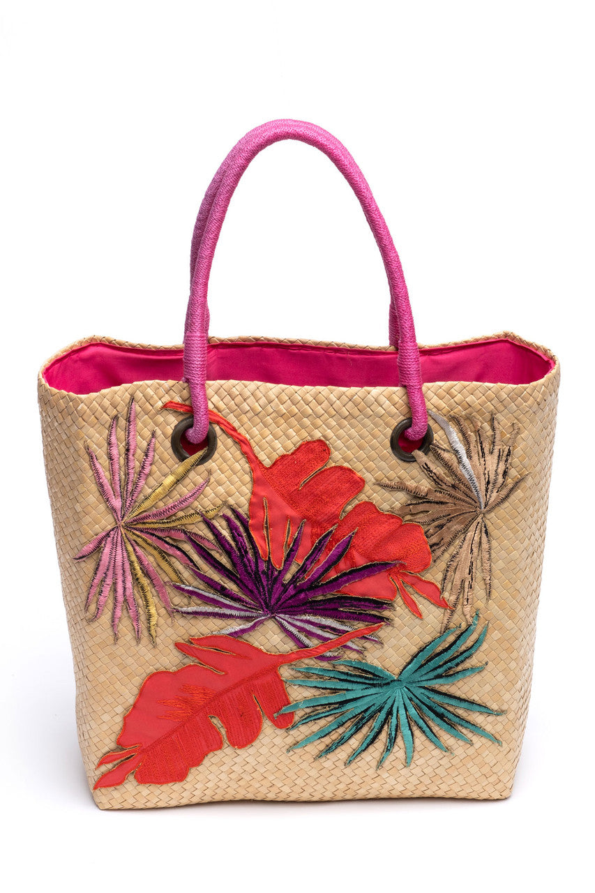 Buy El Nido Embroidered Tote Bag in Natural Online Natural