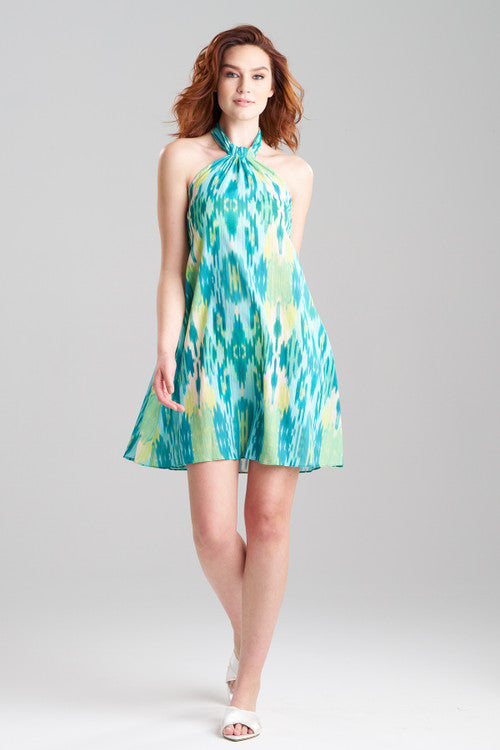 Buy Ibiza Halter Dress in Regatta Combo Online Blue