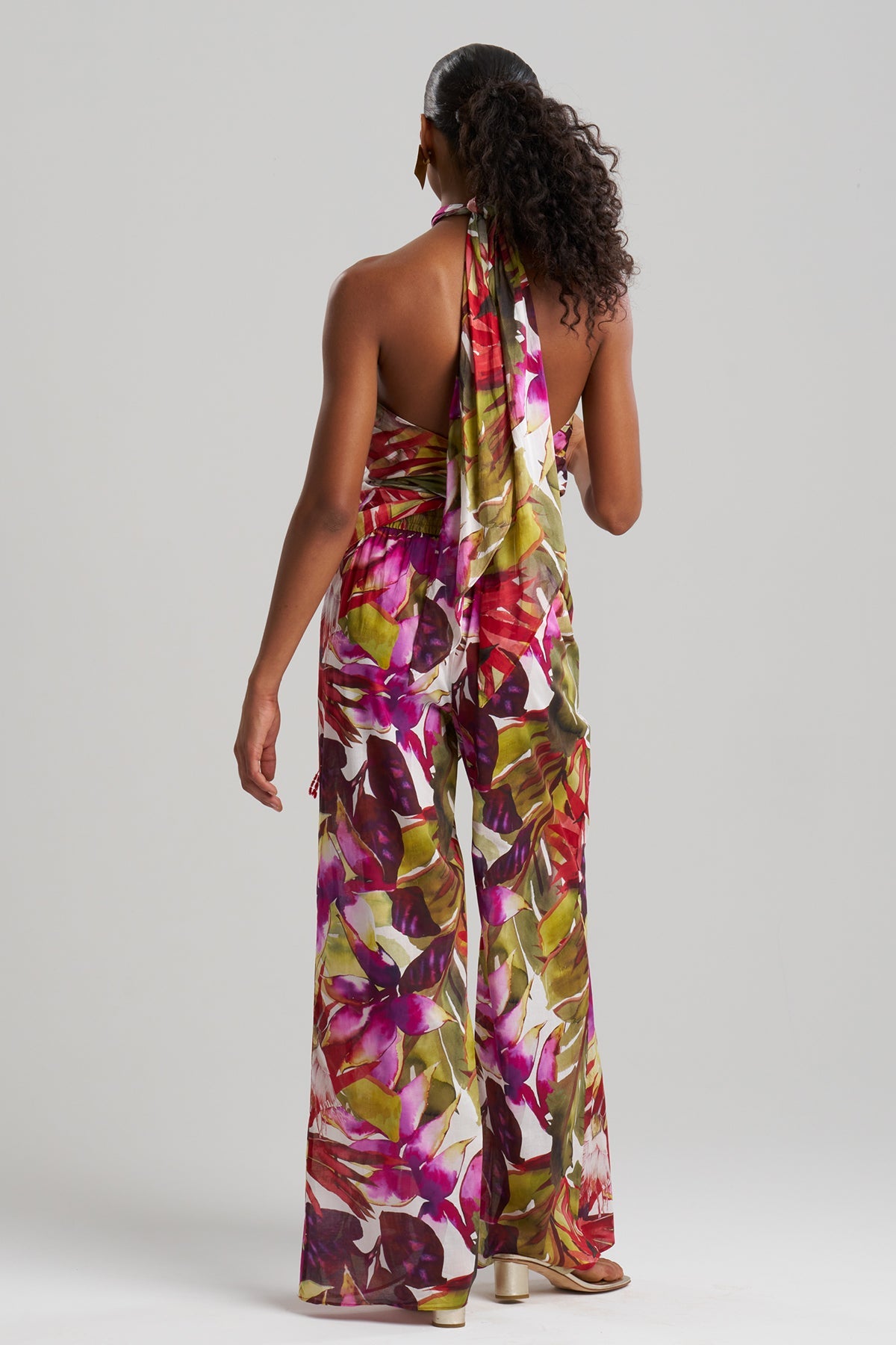 Rainforest Cotton Scarf Top Multi