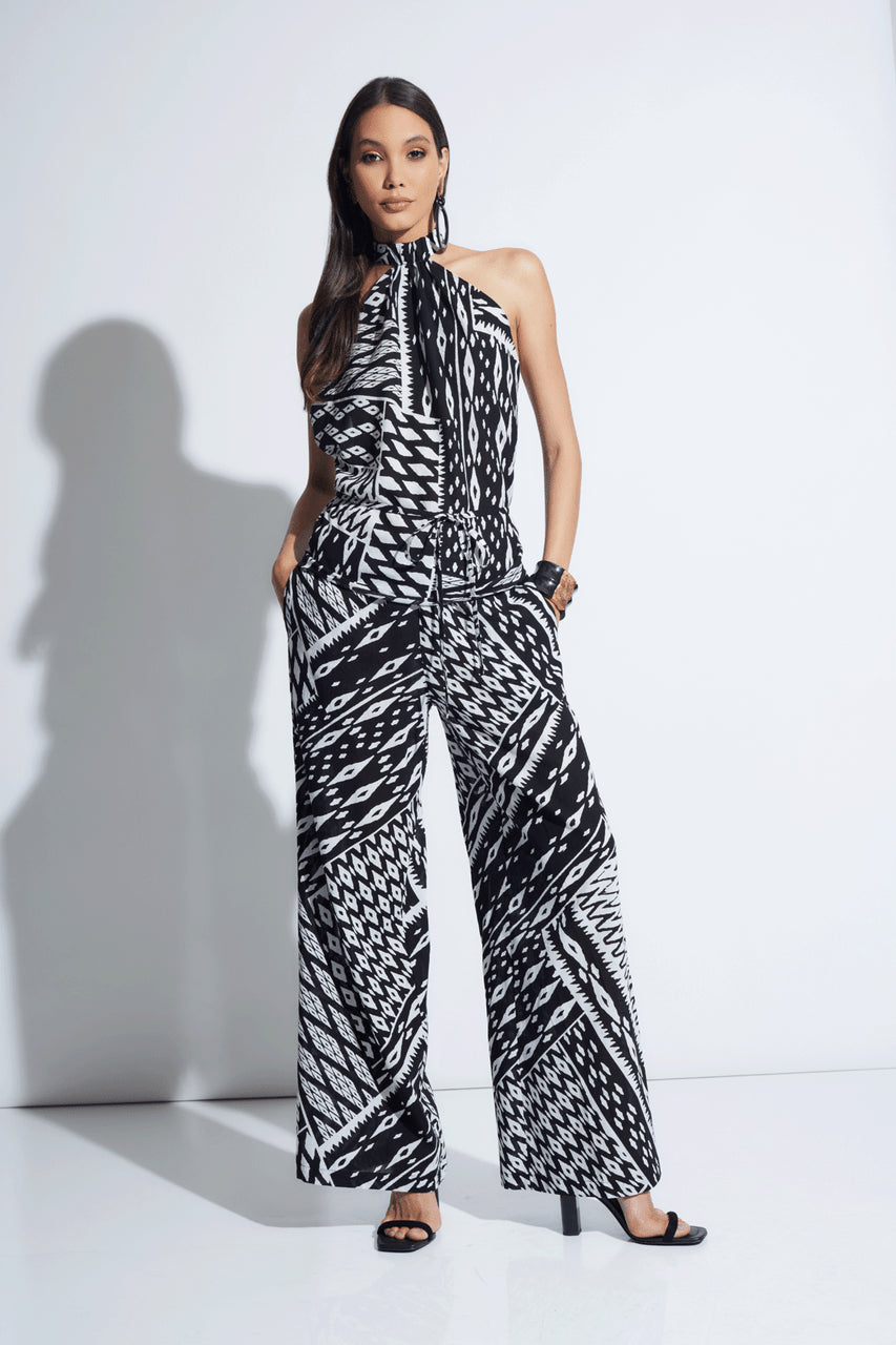 Buy Chibana Getaway Halter Top in Black White Combo Online Black White Combo