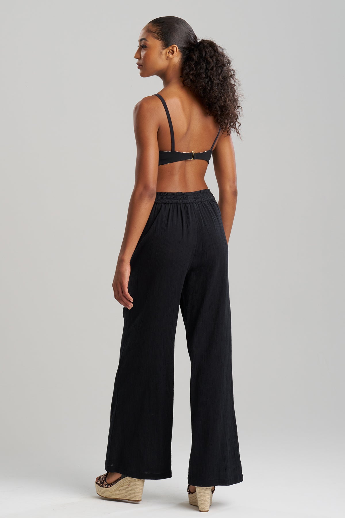 Buy Cotton Gauze Pants online Black