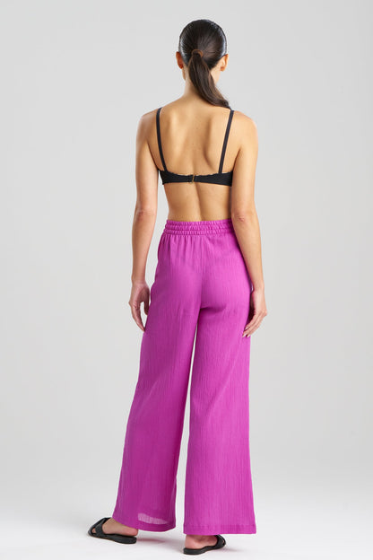 Cotton Gauze Pants Magenta