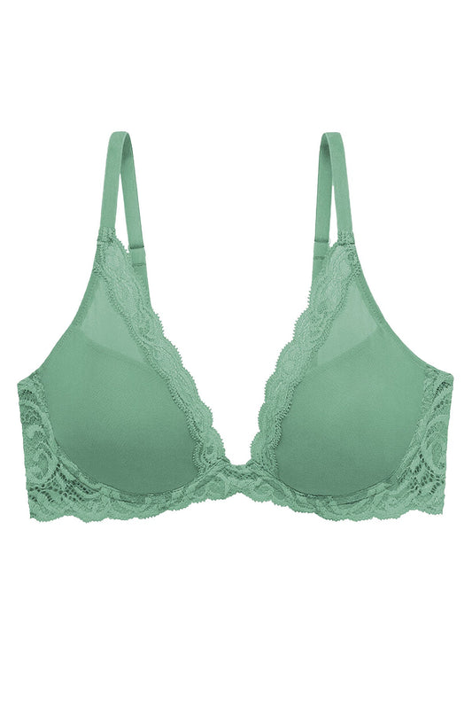 Feathers Plunge T-Shirt Bra Frosty Spruce