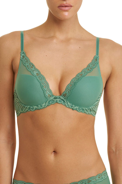 Feathers Plunge T-Shirt Bra Frosty Spruce