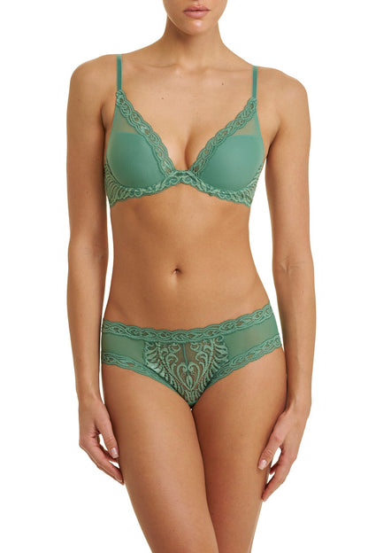 Feathers Plunge T-Shirt Bra Frosty Spruce