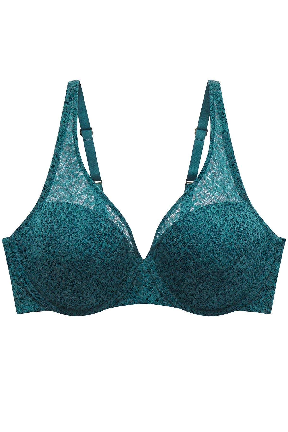 Pretty Smooth Full Fit Contour Underwire Bra Emerald Blue