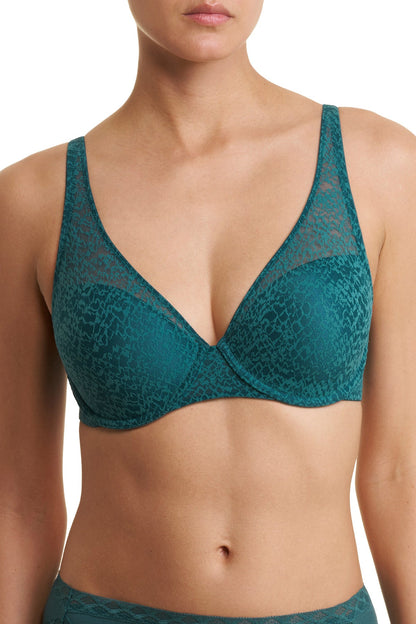 Pretty Smooth Full Fit Contour Underwire Bra Emerald Blue