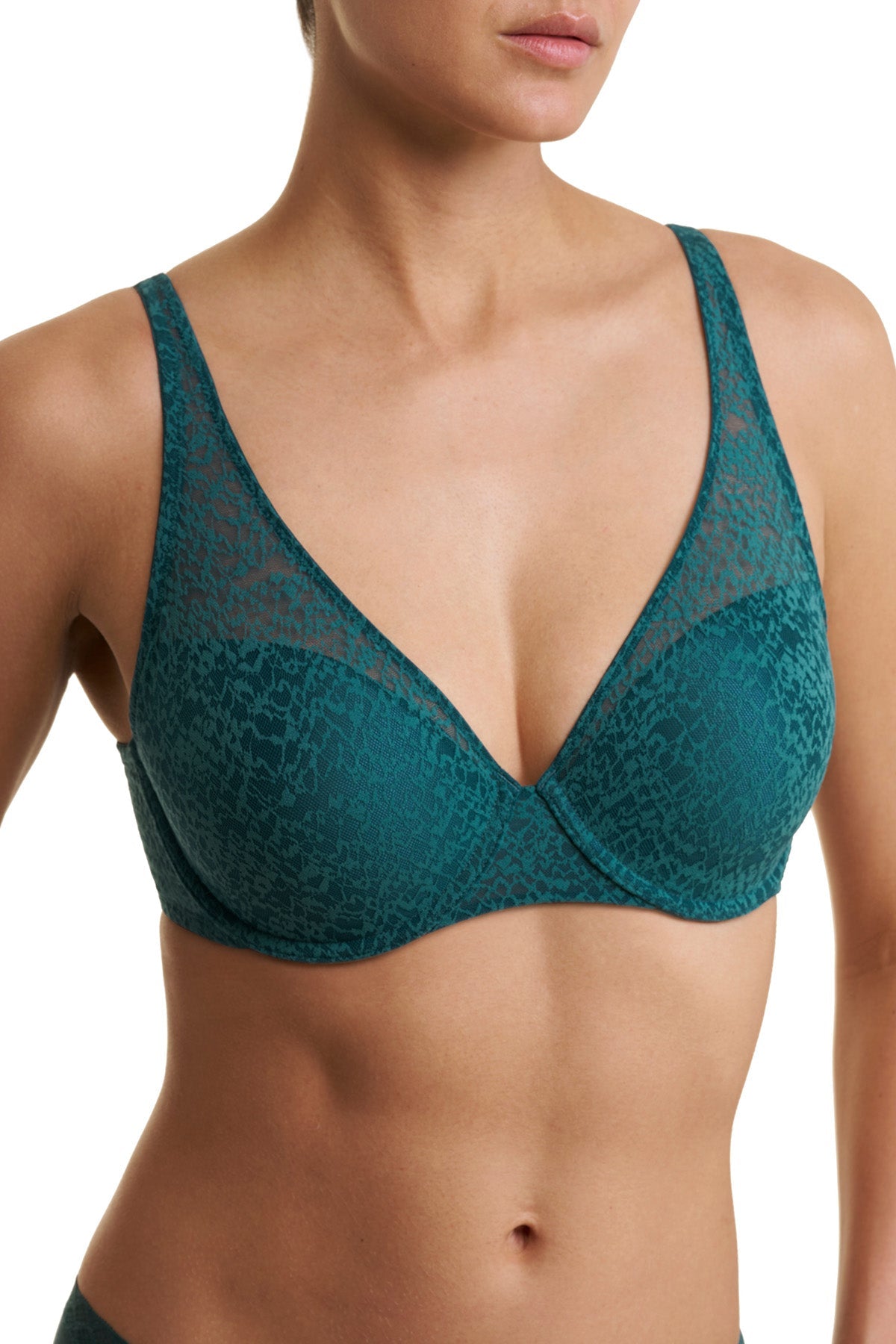 Pretty Smooth Full Fit Contour Underwire Bra Emerald Blue
