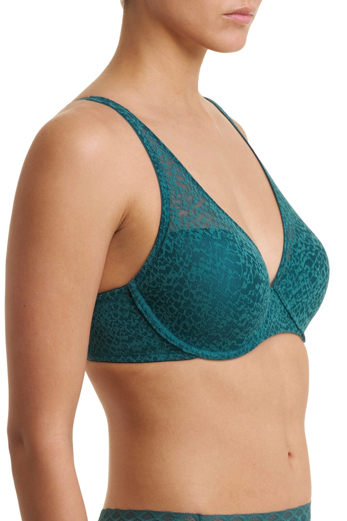 Pretty Smooth Full Fit Contour Underwire Bra Emerald Blue