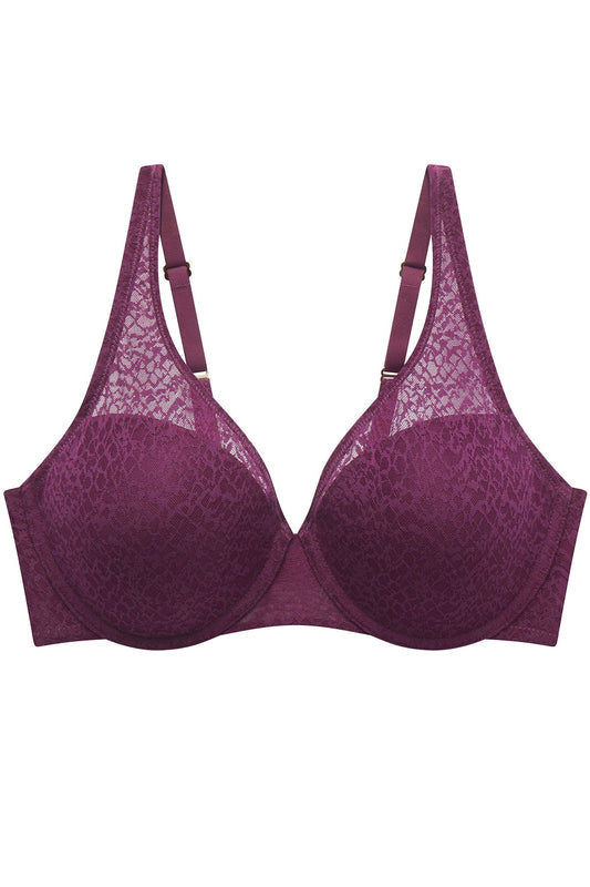 Pretty Smooth Full Fit Contour Underwire Bra Pinot Noir
