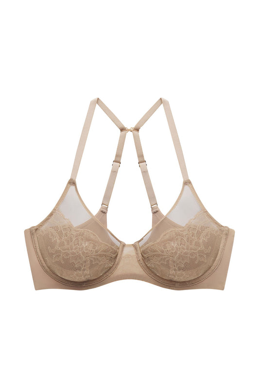Radiance Convertible Unlined Underwire Bra Café