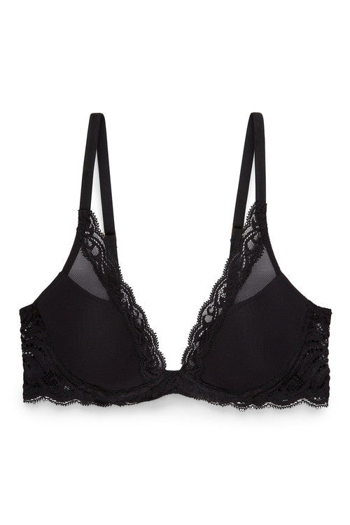 Buy Feathers Plunge T-Shirt Bra - in Black Online Black