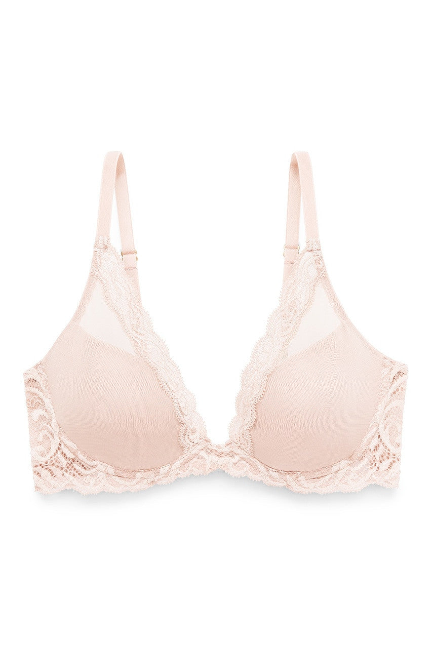 Buy Feathers Plunge T-Shirt Bra - in Cameo Rose Online Cameo Rose