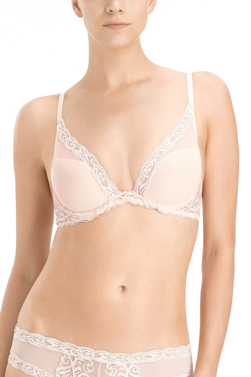Buy Feathers Plunge T-Shirt Bra - in Cameo Rose Online Cameo Rose