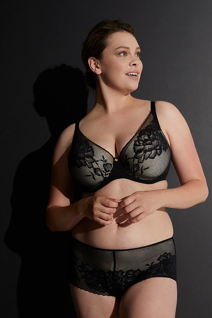Buy Flora Contour Underwire Bra in Black/Light Mocha Online Black/Light Mocha