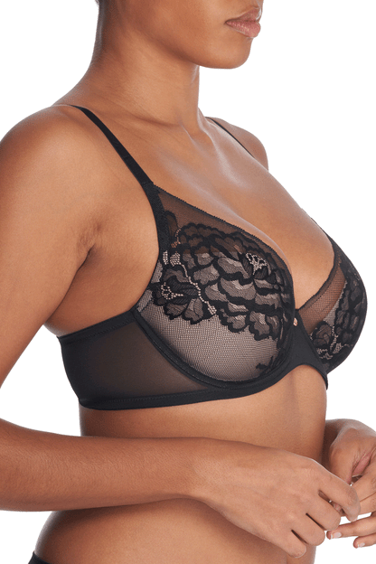 Buy Flora Contour Underwire Bra in Black/Light Mocha Online Black/Light Mocha