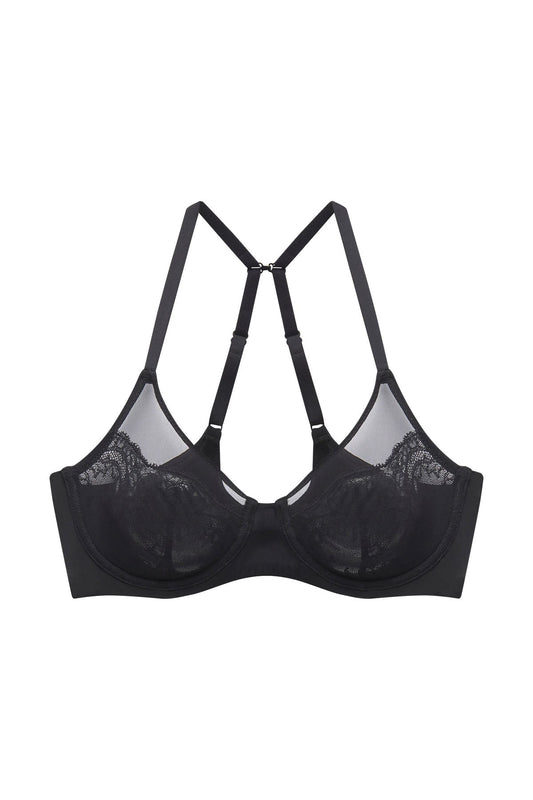 Radiance Convertible Unlined Underwire Bra Black