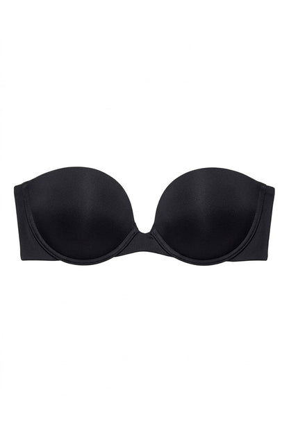 Buy Minimal Strapless Bra in Black Online Black