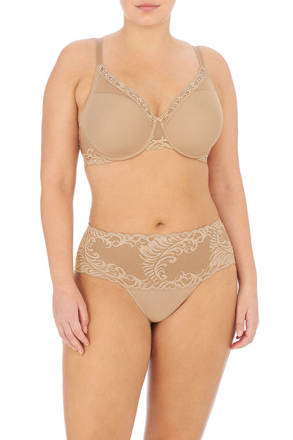 Buy Feathers Full Figure Contour Underwire Bra in Café Online Café