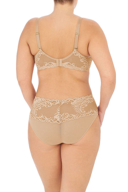 Buy Feathers Full Figure Contour Underwire Bra in Café Online Café