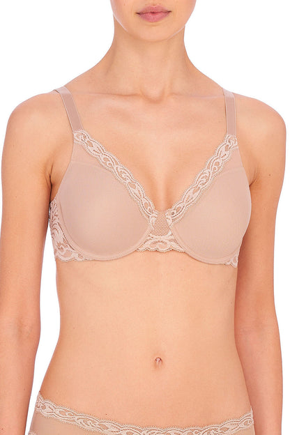 Buy Feathers Full Figure Contour Underwire Bra in Café Online Café