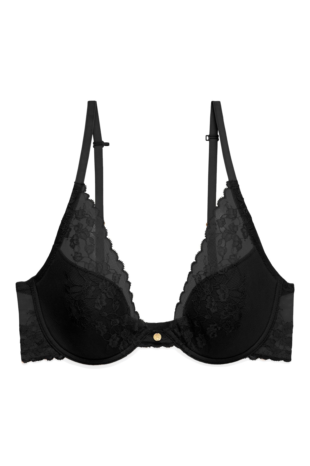 Buy Cherry Blossom Convertible Bra in Black Online Black