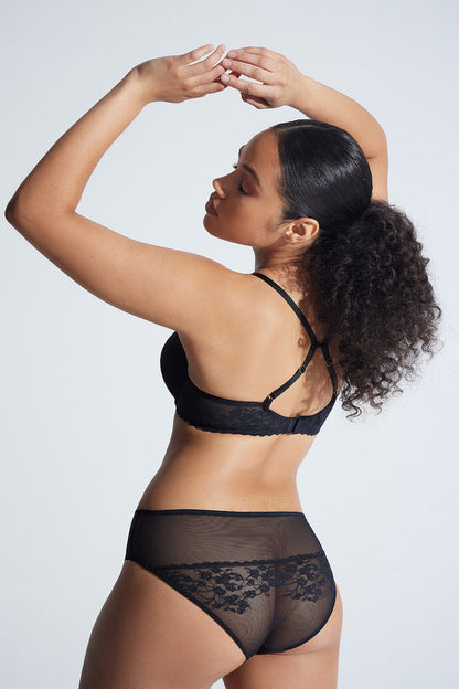 Buy Cherry Blossom Convertible Bra in Black Online Black