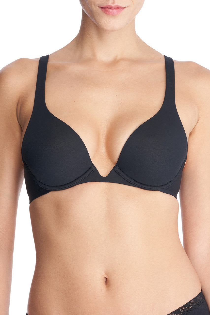Buy Verge Convertible Plunge Contour Underwire Bra in Black Online Black