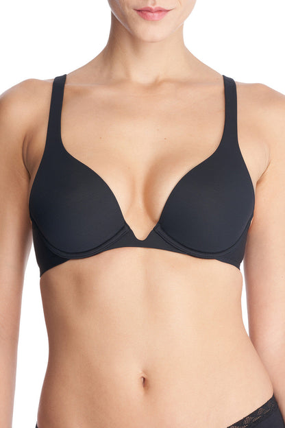 Buy Verge Convertible Plunge Contour Underwire Bra in Black Online Black