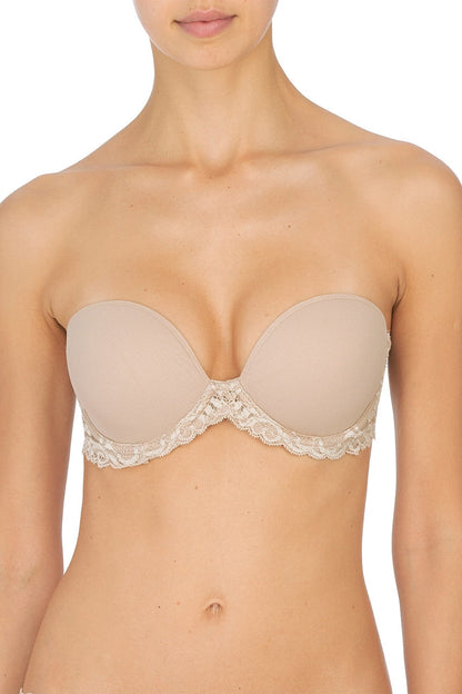 Buy Feathers Strapless Bra in Café Online Café