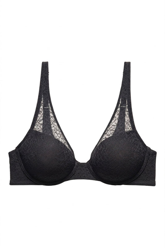 Buy Pretty Smooth Full Fit Contour Underwire Bra in Black Online Black