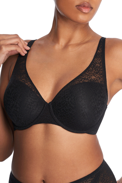 Buy Pretty Smooth Full Fit Contour Underwire Bra in Black Online Black