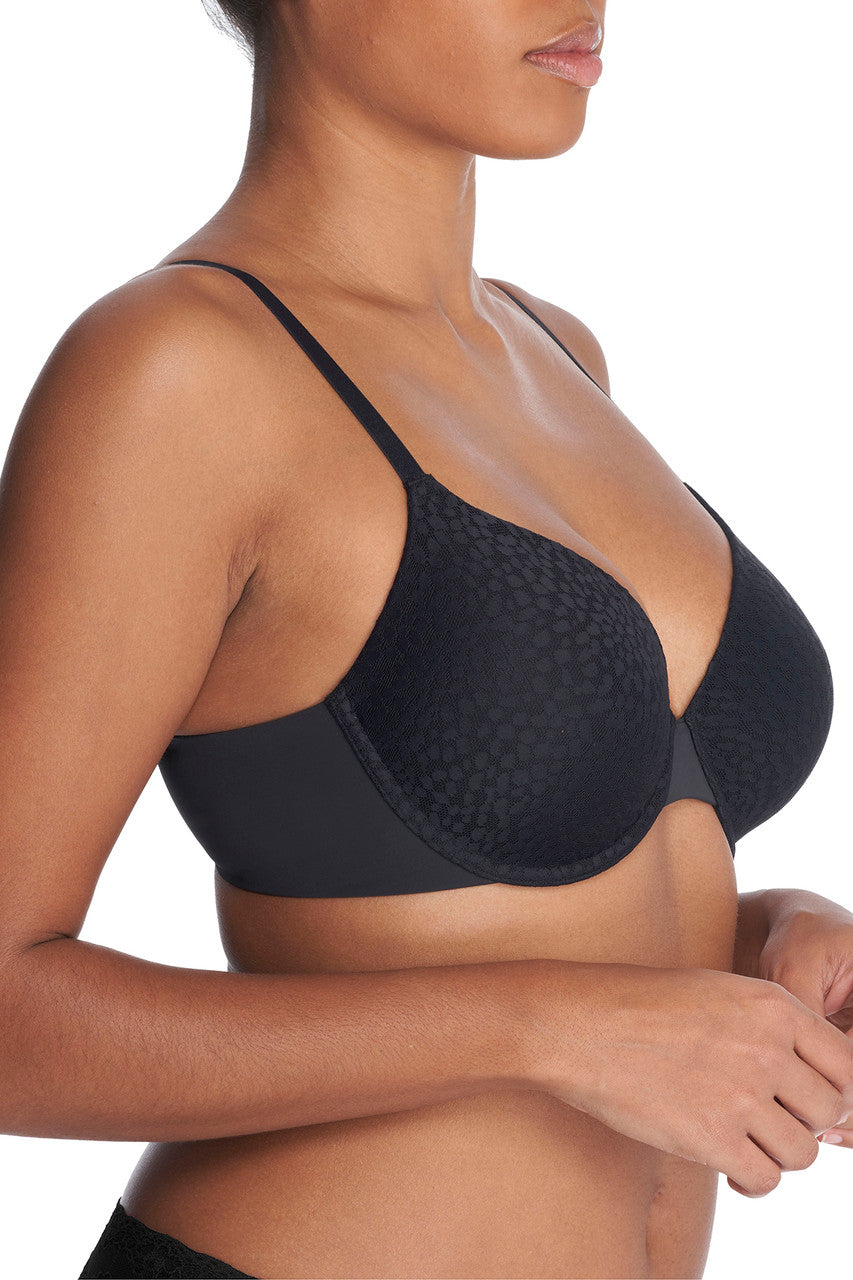 Buy Comfort Evolution Full Fit Memory Foam Convertible Underwire Bra in Black Online Black