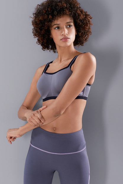 Buy Yogi Contour Convertible Sports Bra in Grey/Black Online Grey/Black
