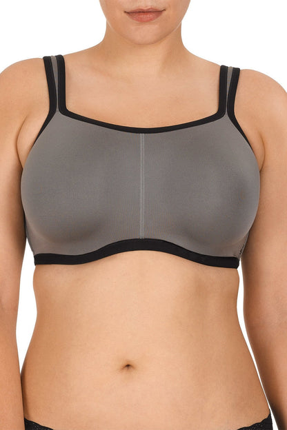 Buy Yogi Contour Convertible Sports Bra in Grey/Black Online Grey/Black