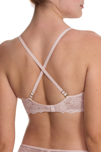 Heavenly Convertible Balconette Underwire Bra Ivory Rose