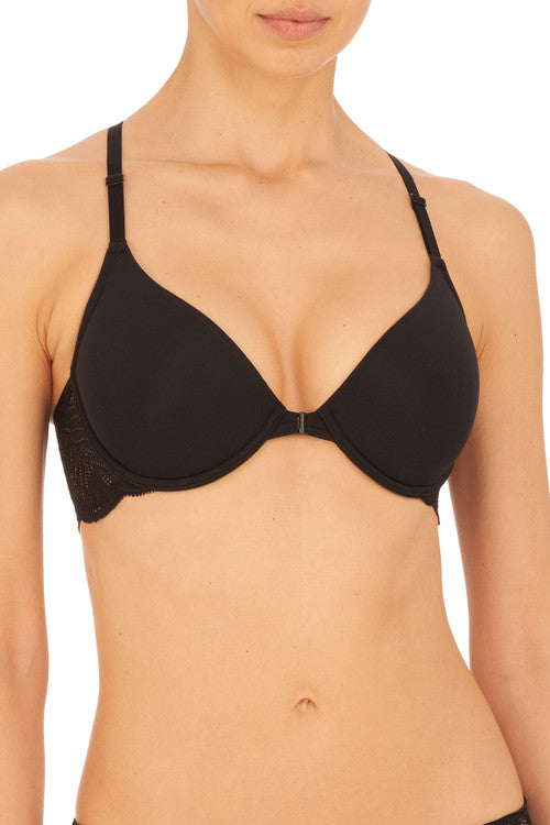 Buy Lush Front Close Contour Underwire Bra in Black Online Black