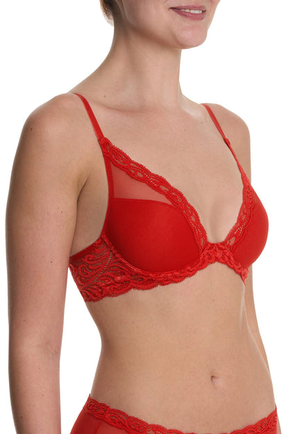 Feathers Plunge T-Shirt Bra Paprika